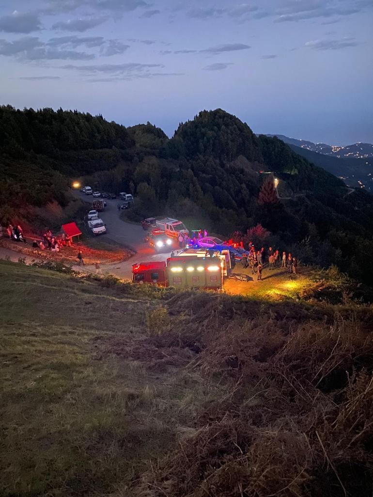 Ot biçen baba- oğul uçuruma düştü; polis memuru oğul öldü, baba yaralandı