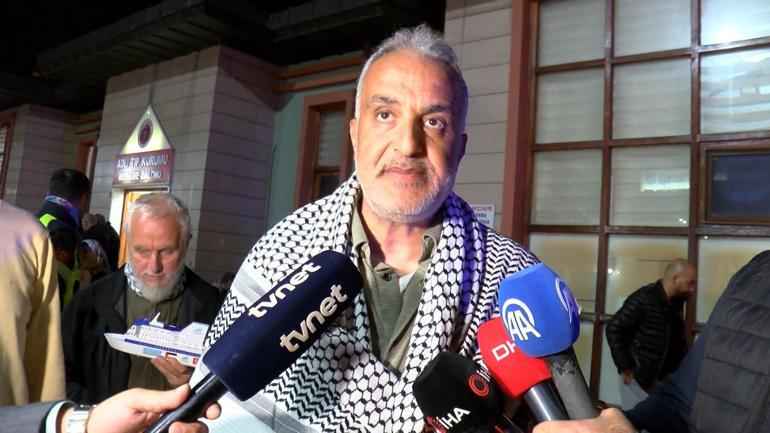 Küresel Sumud Filosu teknelerinde alıkonulan aktivistler sağlık kontrolü için Adli Tıp Kurumuna getirildi