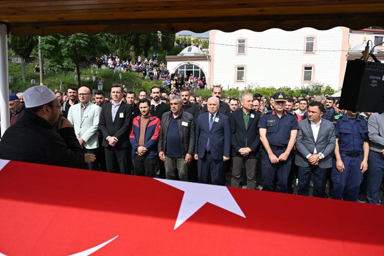 Trabzon’da uçuruma düşen polis memuru toprağa verildi