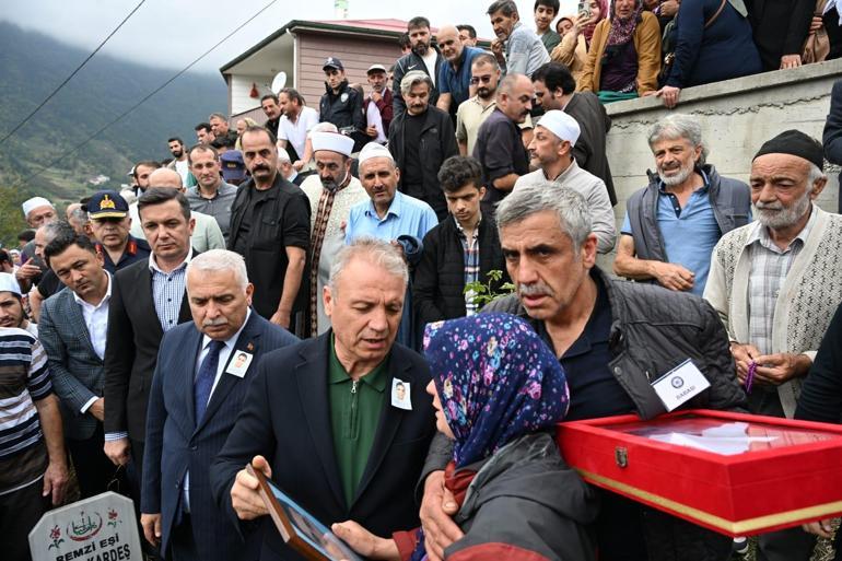 Trabzon’da uçuruma düşen polis memuru toprağa verildi