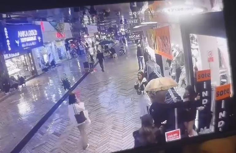 Üniversiteli kızın eteğini tutarak tepki gösterip darbeden kadın gözaltına alındı