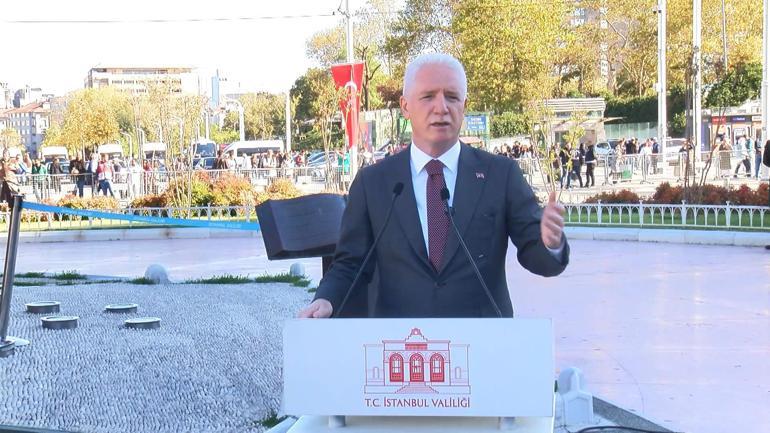 Taksimde İstanbulun kurtuluşunun 102nci yıl dönümü törenle kutlandı