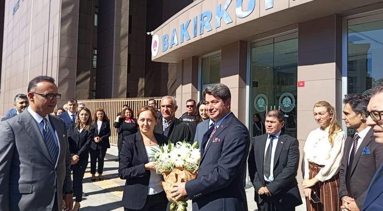 Yargıtay Cumhuriyet Savcılığına atanan Hüseyin Gümüşe Bakırköy Adliyesinde veda töreni