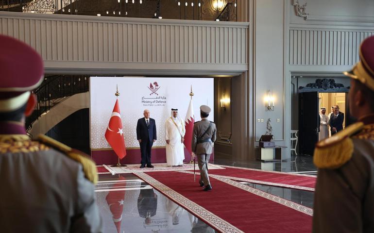 Milli Savunma Bakanı Güler, Katar Savunma Bakanı Al Sani ile bir araya geldi