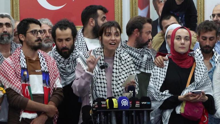 Küresel Sumud Filosu teknelerinde alıkonulan 20 kişi İstanbul’a geldi