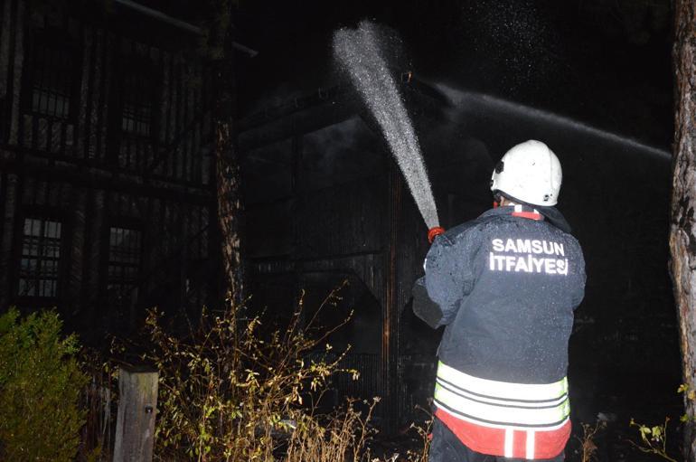 Atatürk’ün Samsun’da kaldığı konakta çıkan yangın söndürüldü