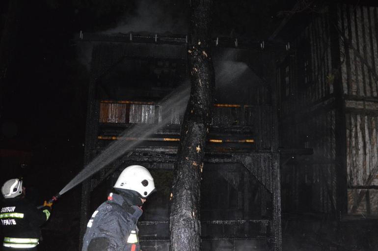 Atatürk’ün Samsun’da kaldığı konakta çıkan yangın söndürüldü