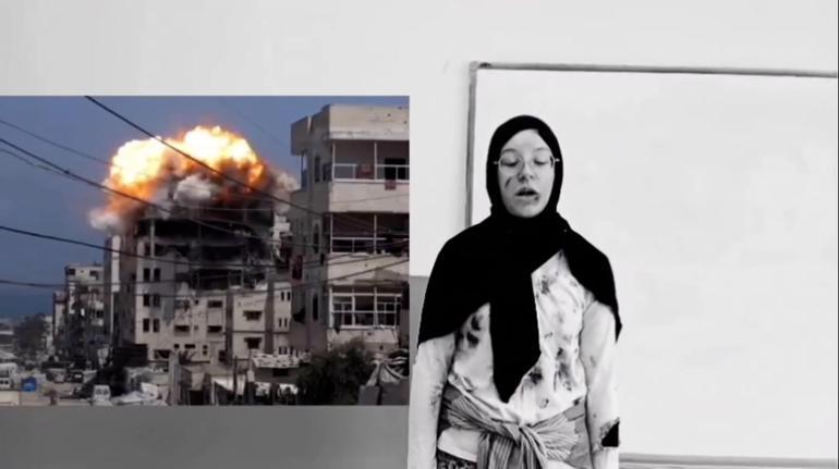 Ortaokul öğrencilerden Gazzeye destek klibi