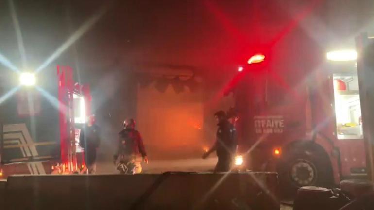 Ankarada geri dönüşüm fabrikasında yangın