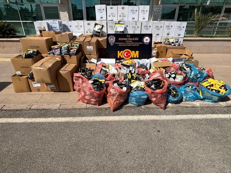 Adanada 2 ton kaçak tütün ele geçirildi; 20 gözaltı