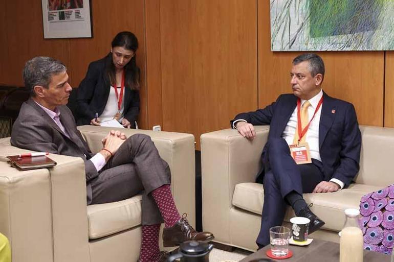 CHP Genel Başkanı Özel, İspanya Başbakanı Sanchez ile görüştü