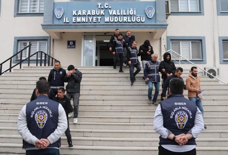 Karabük merkezli 7 ilde siber dolandırıcılık operasyonu: 14 tutuklama