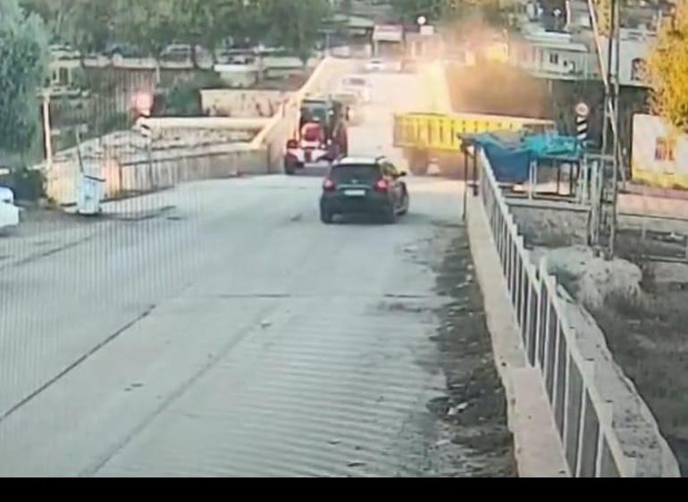 Traktörden ayrılan römorkun çarptığı yaya öldü