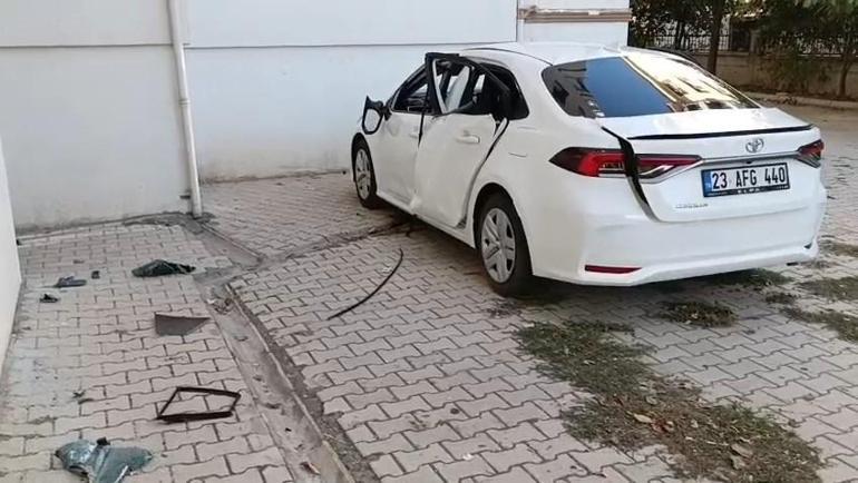Elazığda park halindeki araçta patlama; 1 çocuk yaralı