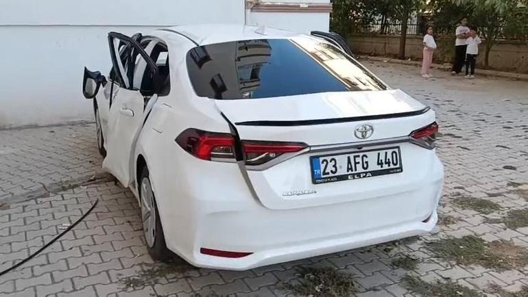 Elazığda park halindeki araçta patlama; 1 çocuk yaralı