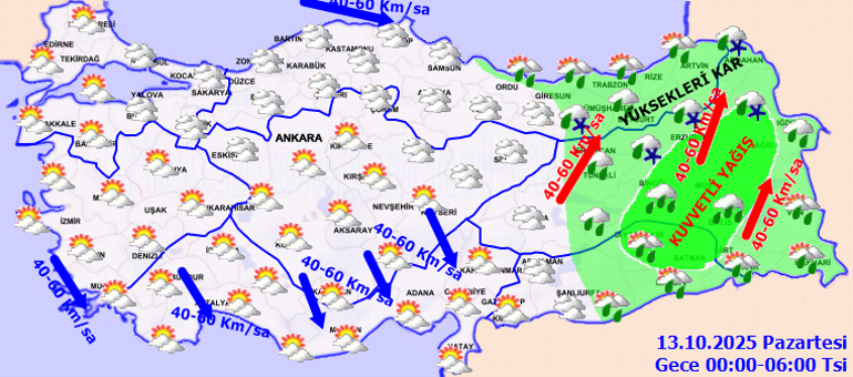 Meteorolojiden 7 il için kuvvetli yağış uyarısı