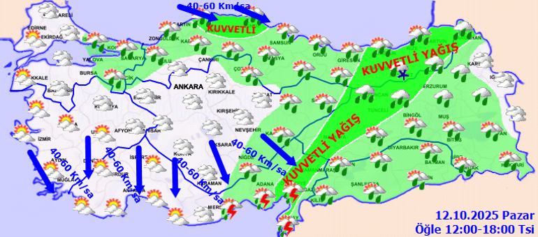 Meteorolojiden 7 il için kuvvetli yağış uyarısı