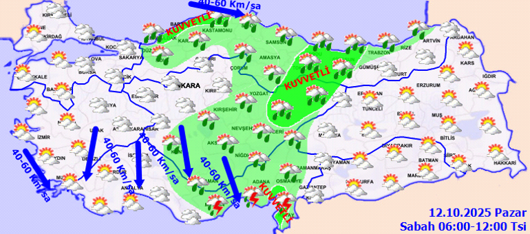 Meteorolojiden 7 il için kuvvetli yağış uyarısı