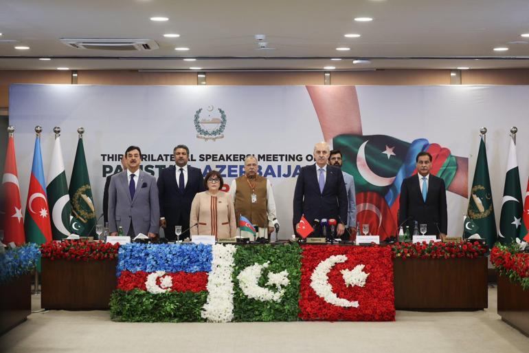 TBMM Başkanı Kurtulmuş, ‘Azerbaycan, Pakistan ve Türkiye Üçlü Parlamento Başkanları Toplantısı’ açılışında konuştu