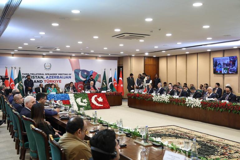 TBMM Başkanı Kurtulmuş, ‘Azerbaycan, Pakistan ve Türkiye Üçlü Parlamento Başkanları Toplantısı’ kapanışında konuştu