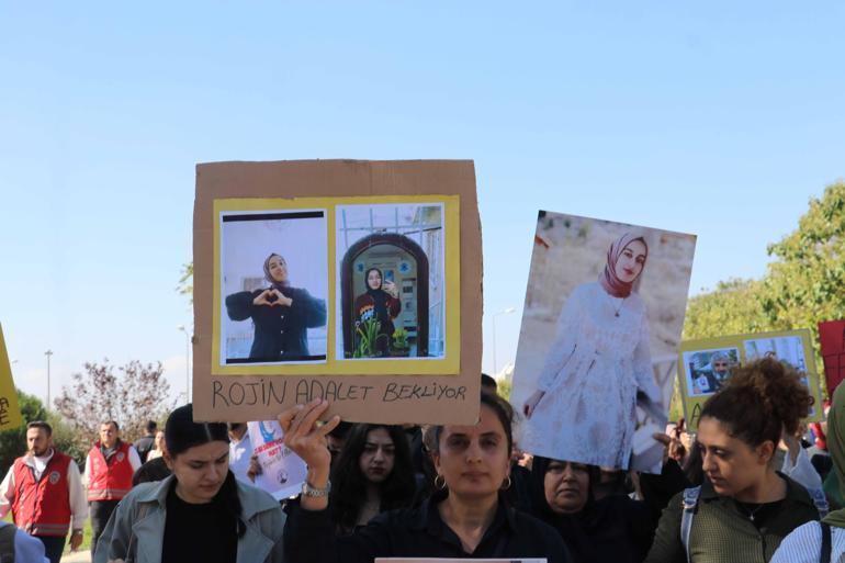 Rojin Kabaiş için yapılan yürüyüşte, üniversite öğrencisine otomobil çarptı