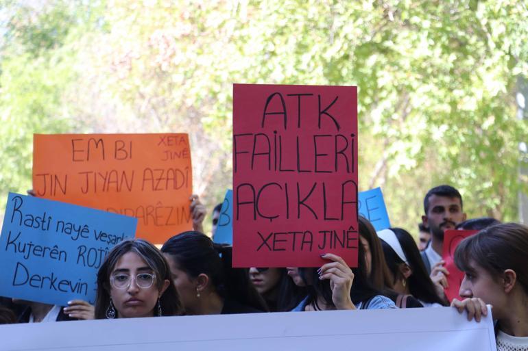 Rojin Kabaiş için yapılan yürüyüşte, üniversite öğrencisine otomobil çarptı