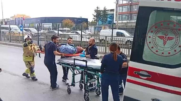 Çekmeköyde otobüs durağa girdi; 1 ölü 4 yaralı, kaza anı güvenlik kamerasında