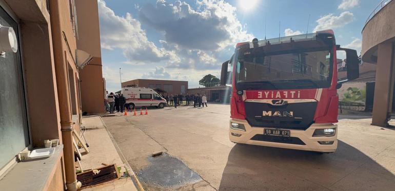 Çorluda hastanenin sigorta panelinde patlama