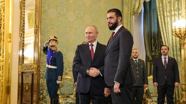 Rusya Devlet Başkanı Putin ile Suriye Cumhurbaşkanı Şara, Moskova’da görüştü