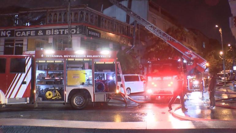 Sultangazide kafe alev alev yandı