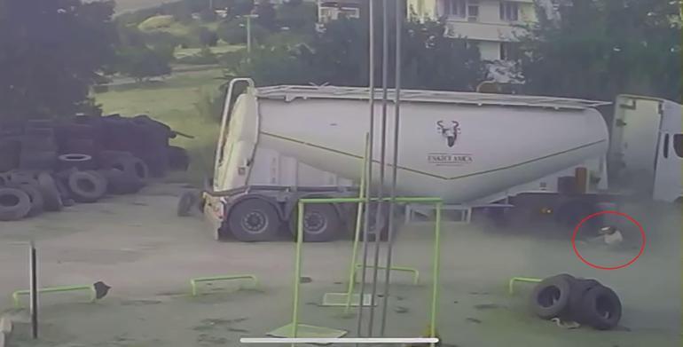 Tamir sırasında TIRın sağlam lastiği patladı; 1 yaralı