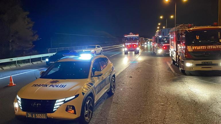 Beykozda servis minibüsü devrildi: 3 yaralı