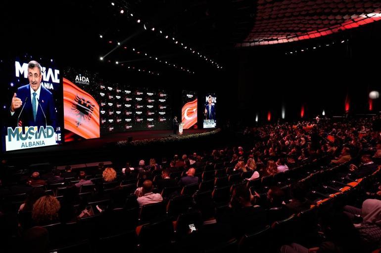 Cumhurbaşkanı Yardımcısı Yılmaz, Arnavutluk-Türkiye Yatırım Forumu 2025 Açılış Törenine katıldı