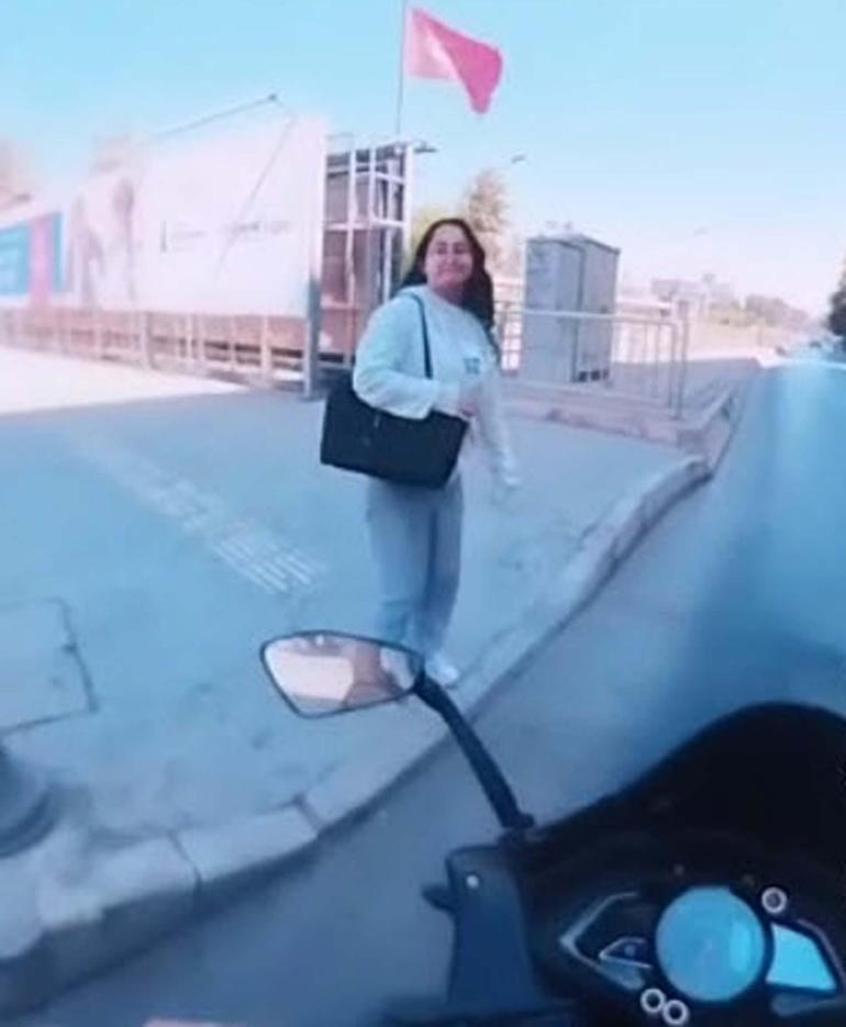 Motosikletiyle vatandaşları korkutarak kayda alan şüpheliye gözaltı