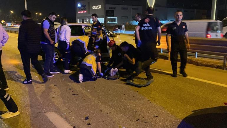 Bursada 5 aracın karıştığı zincirleme trafik kazası: 3 yaralı