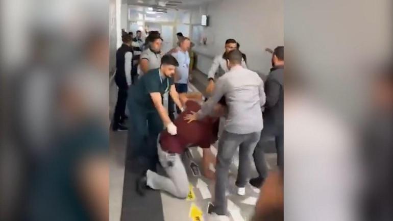 Hastanede, husumetli 2 aile fertleri arasında kavga; 3 yaralı