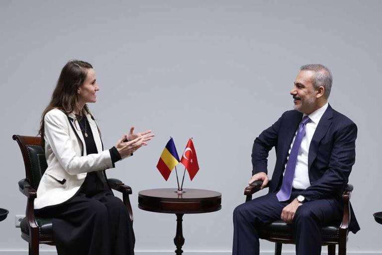 Bakan Fidan, Romanya Dışişleri Bakanı Toiu ile görüştü