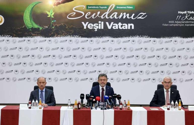 Bakan Yumaklı: Ülke sathında Yeşil Vatan Seferberliği başlatıyoruz