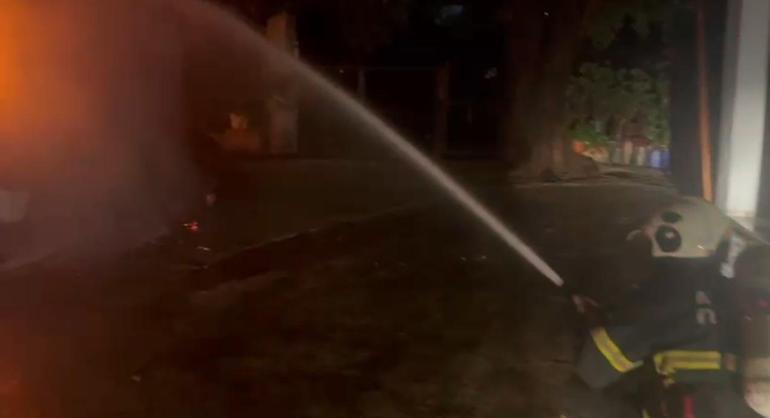 Yangından dönerken devrilen arazözdeki 2 itfaiyeci yaralandı