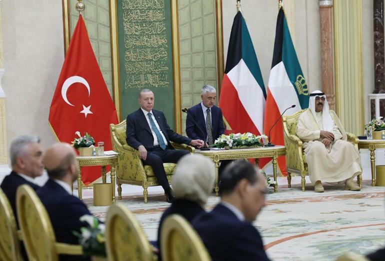 Cumhurbaşkanı Erdoğan, Kuveyt Emiri Meşal el-Ahmed el-Cabir es-Sabah ile görüştü