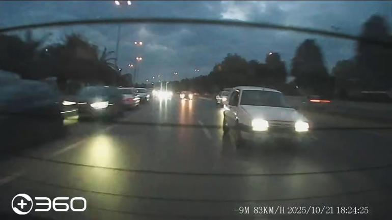 Pendikte makas atan otomobil, takla atarak metrelerce sürüklendi