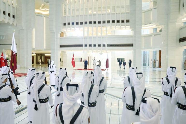 Cumhurbaşkanı Erdoğan, Katar Emiri Al Sani ile görüştü