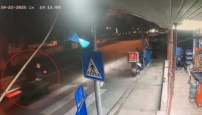 Motosikletin çarptığı yayanın yanından geçip yola devam ettiler