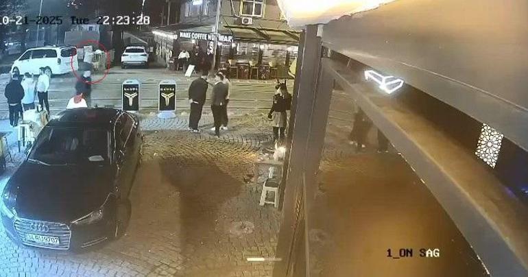 2 kişinin yaralandığı, eğlence mekanına silahlı saldırı kamerada