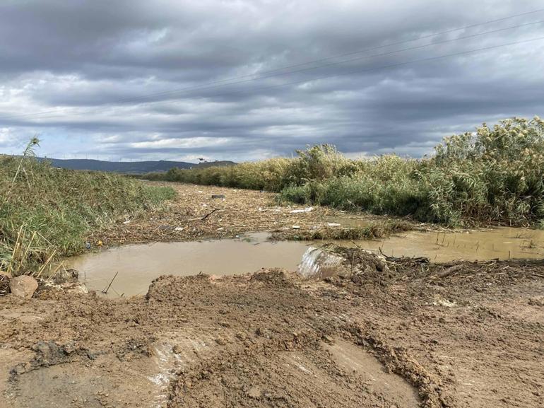 Foça’da selde kaybolan kişiyi arama çalışmaları 2’nci gününde