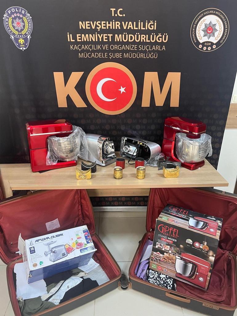 Nevşehirde 61 kilo 121 gram kaçak altın ele geçirildi