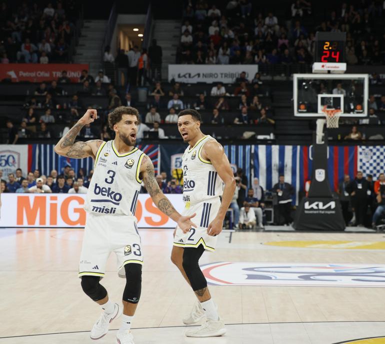 EuroLeague’deki Türk derbisinde kazanan Fenerbahçe Beko