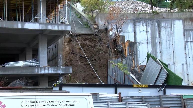 Şişlide yolda çökme meydana geldi, Beşiktaşta toprak kaydı