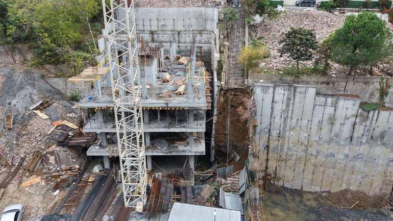 Şişlide yolda çökme meydana geldi, Beşiktaşta toprak kaydı