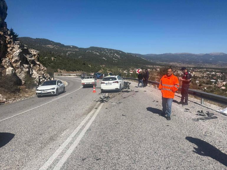 Motosiklet sürücüsünün öldüğü kaza, kask kamerasında